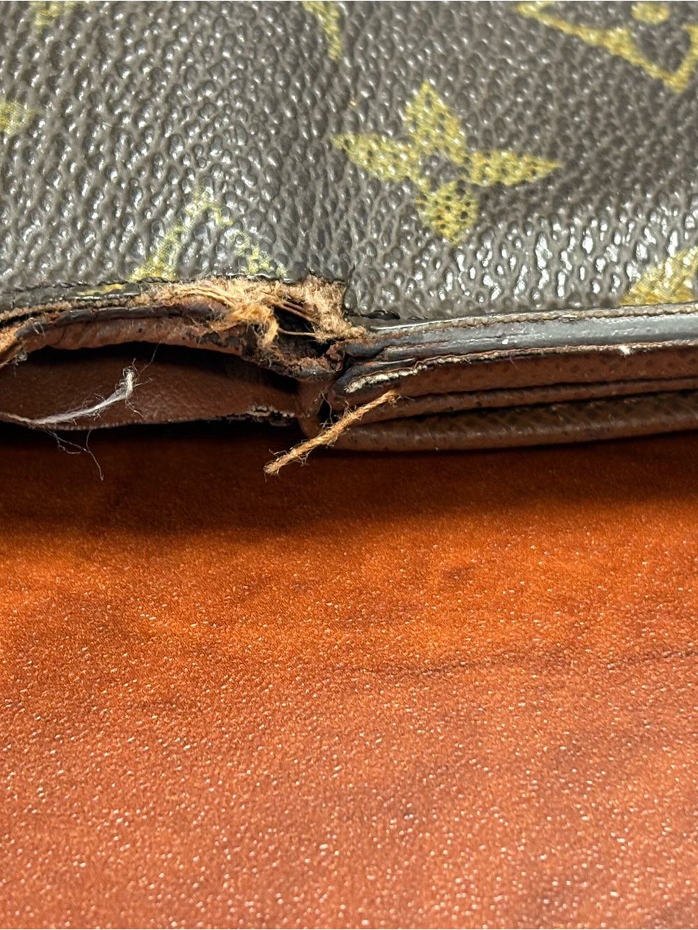 Louis Vuitton Monogram Snap Closure Wallet in Brown and Gold - Picture 9 of 14